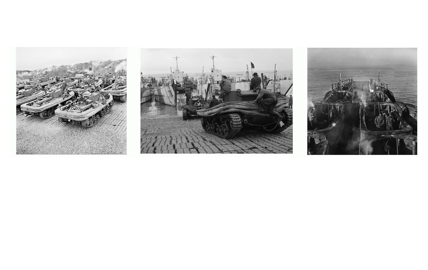 DDs on the hards at Stokes Bay